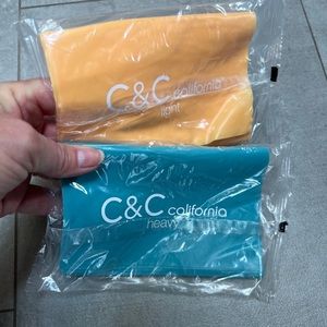 NWT set of exercise bands - light(peach) & heavy (turquoise)